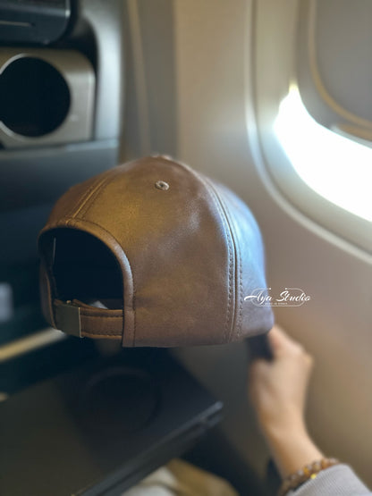 Leather Baseball Cap