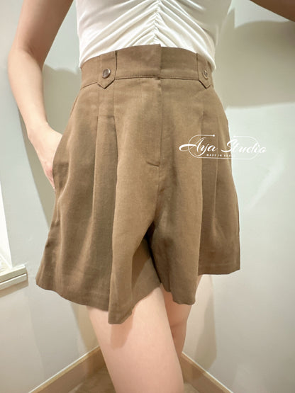 Tailored Linen Shorts