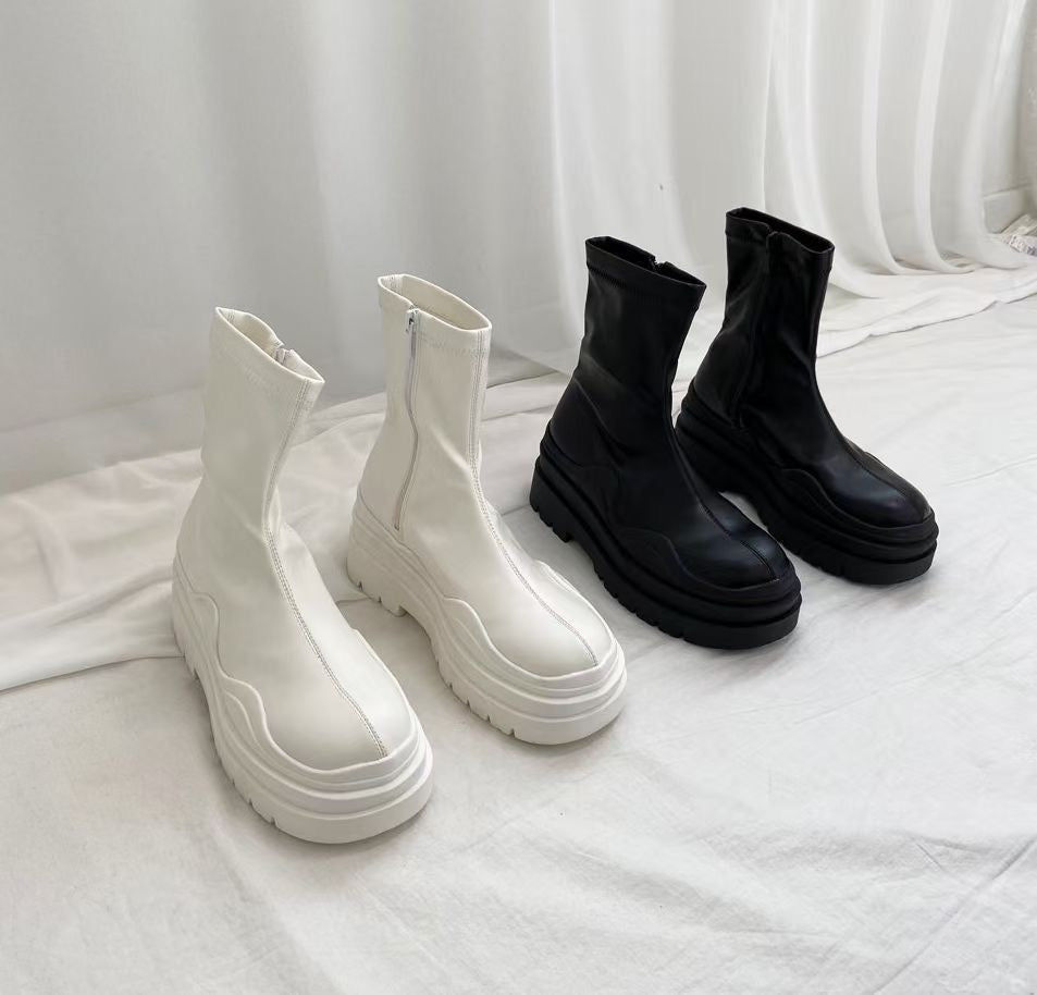 Leather Ankle Boots 5cm