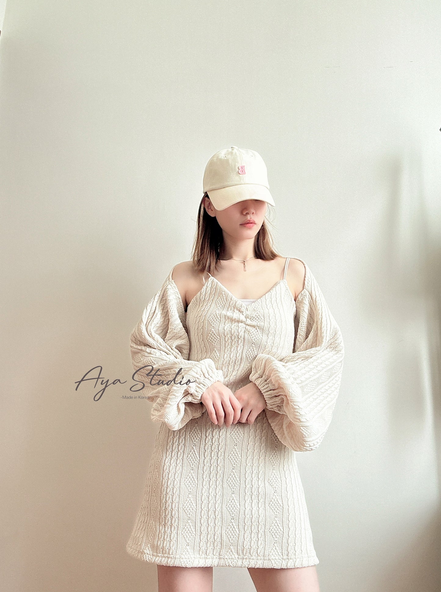 Cable Soft Knit Dress Set