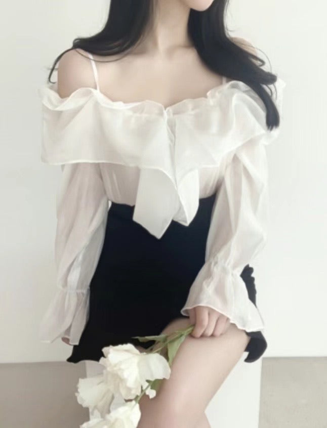 Chiffon Ruffle Blouse