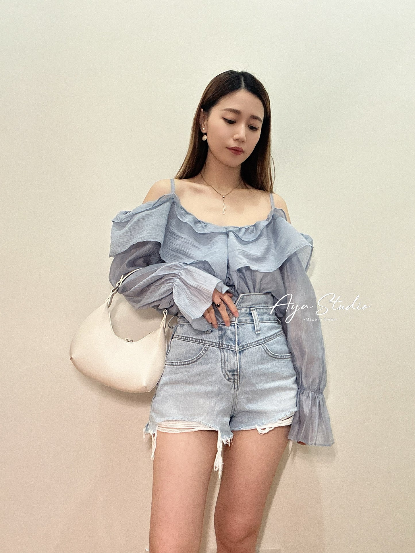 Chiffon Ruffle Blouse