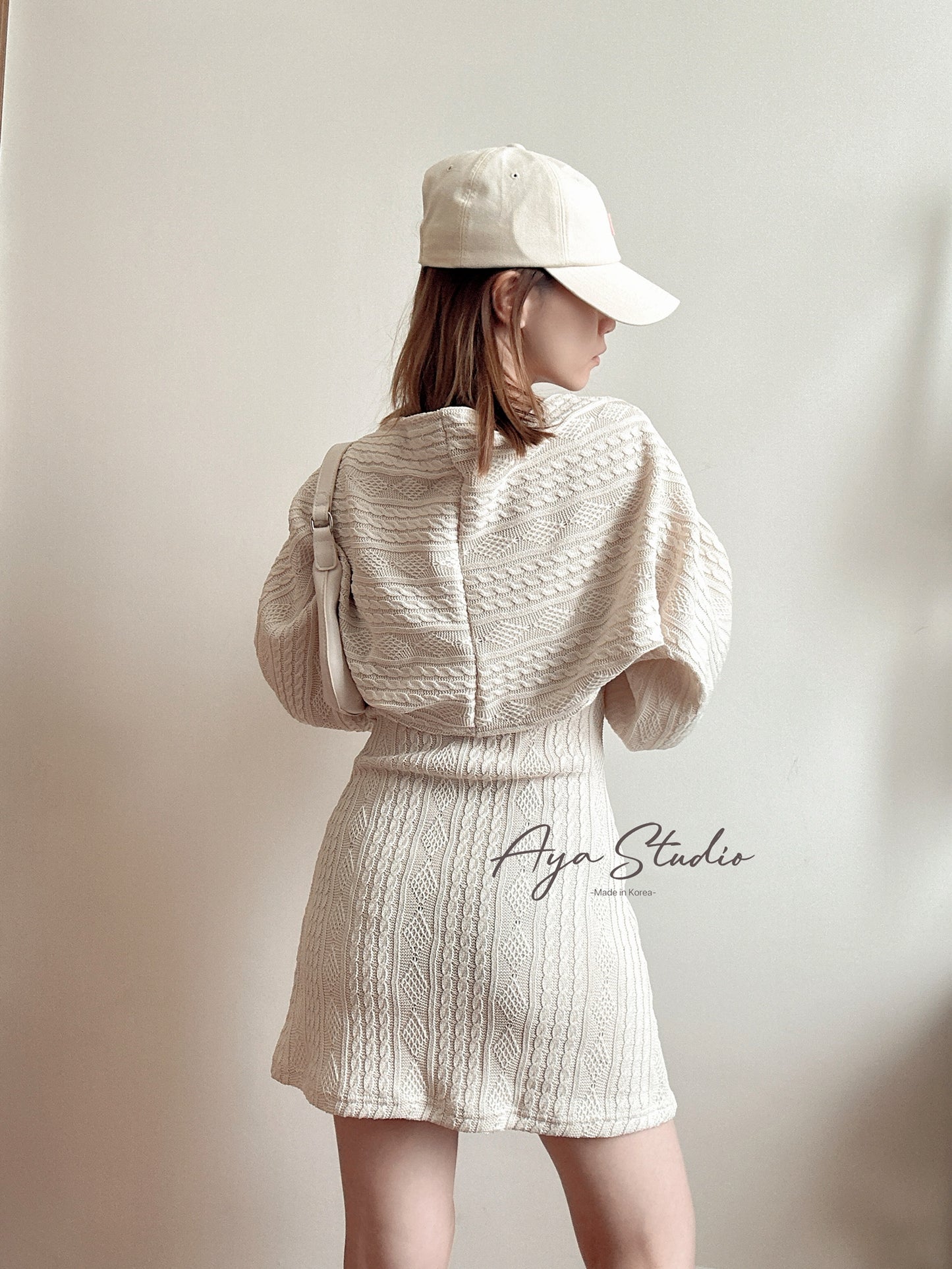 Cable Soft Knit Dress Set