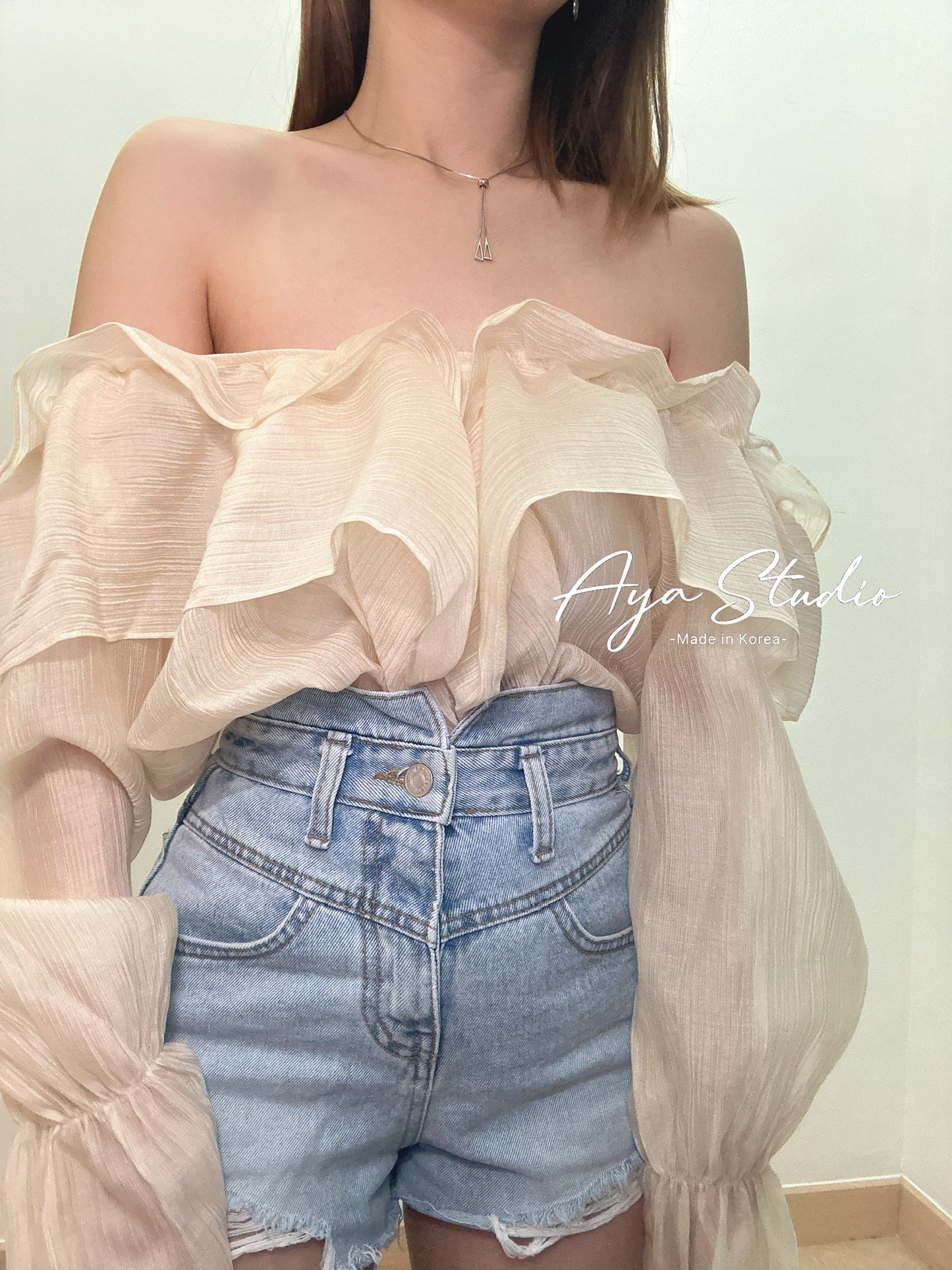 Chiffon Ruffle Blouse